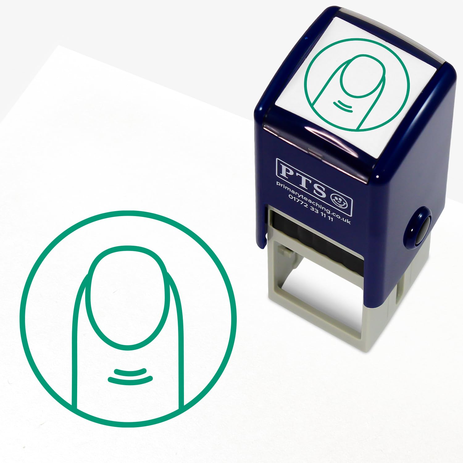 Primary Teaching Services Ltd Green 1 Finger Spaces Motivational Feedback Marking Stamper School Pupils Work 25Mm Primary Teaching Services (Green)