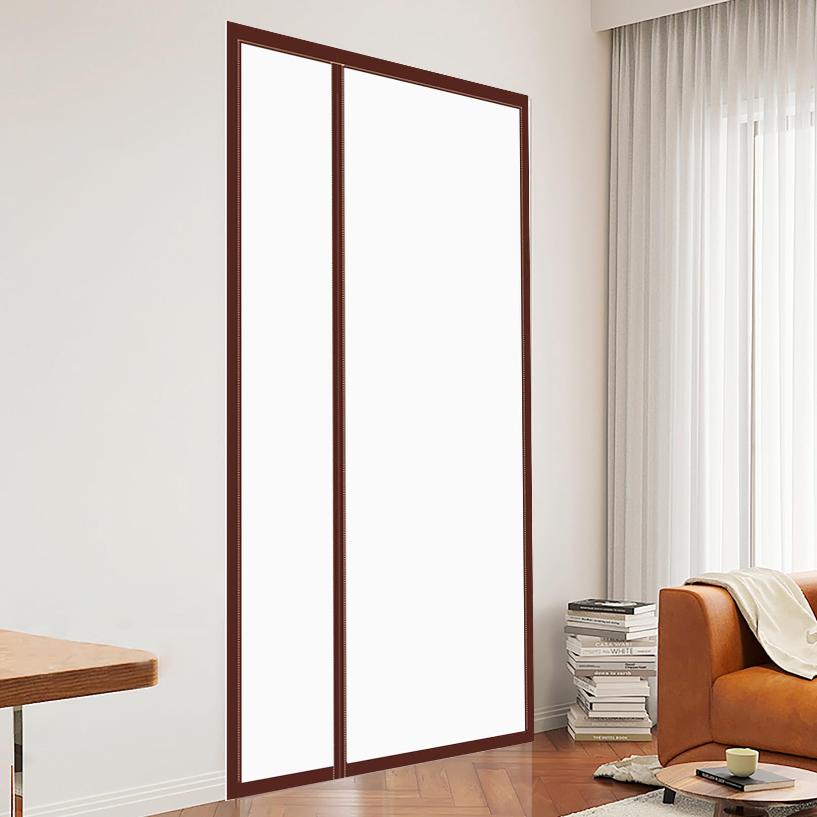 Rideau de porte isolant thermique magnétique pour maison et garage