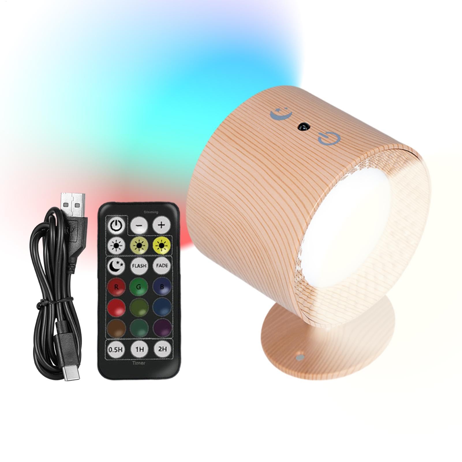 Glowright Lights | Glow Right Lights | Smart+ Halo Lux | GlowRight Indoor Everywhere Light 2.0 | 360°Rotation Cordless Glowright Round Lights with Controller, 3 Color Temperatures & Dimmable Magnetic