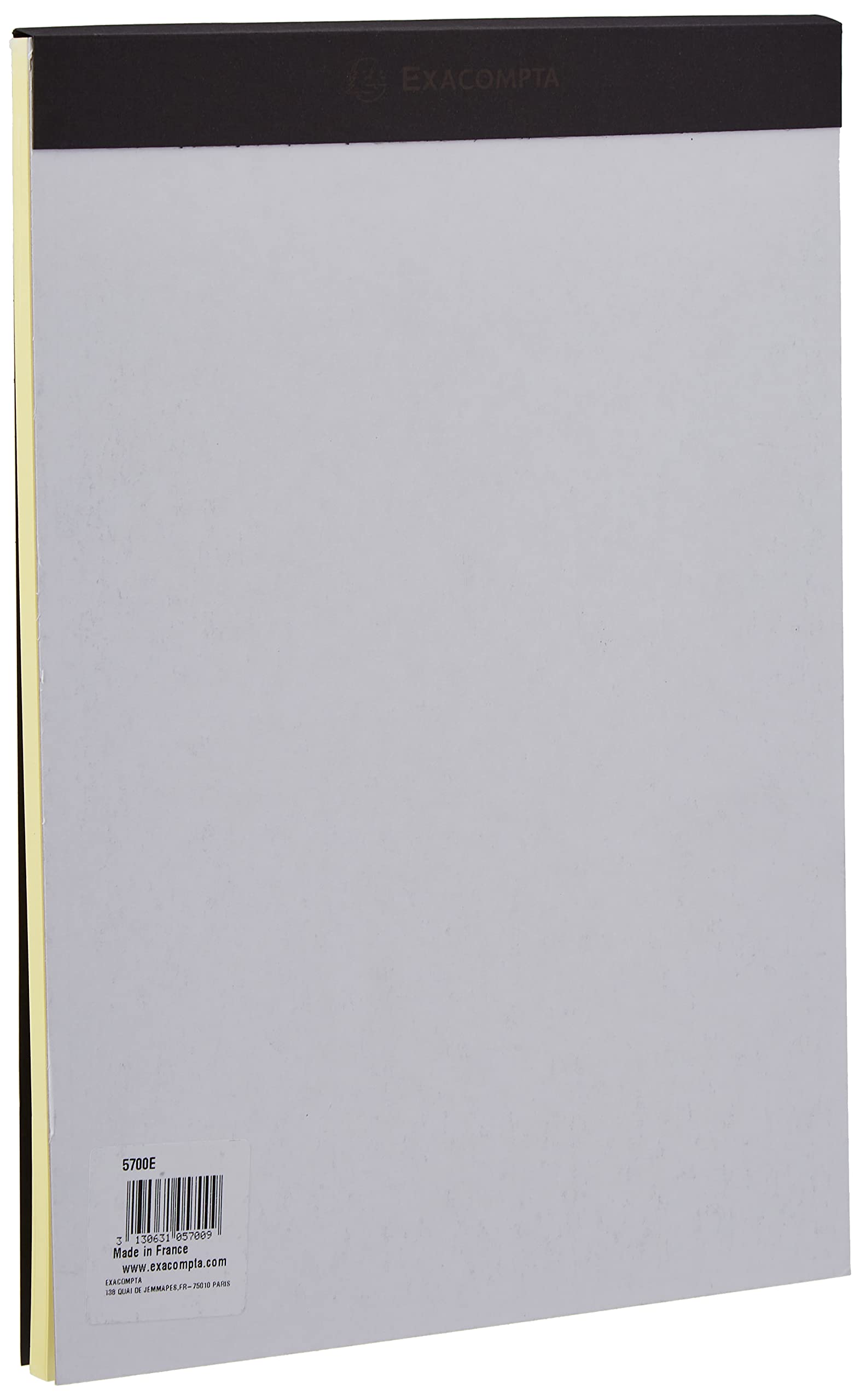Exacompta - Carnet black block 29,7x21cm, paquete de 5 unidades
