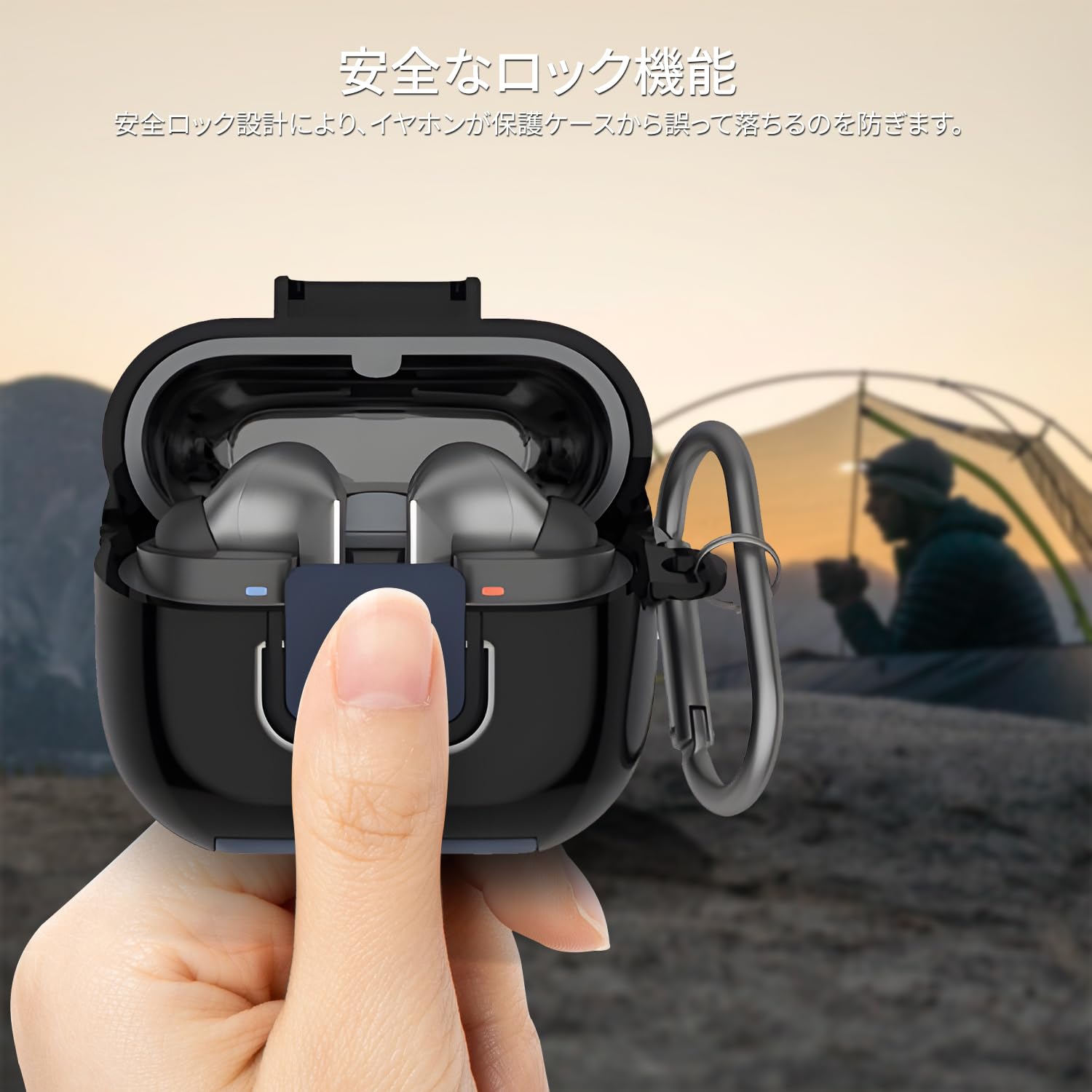 未使用Buds3 FE ブラック 充電ケース付き Amazon | For Samsung Galaxy Buds3 FE ケース クリア 透明 YAJOJO
