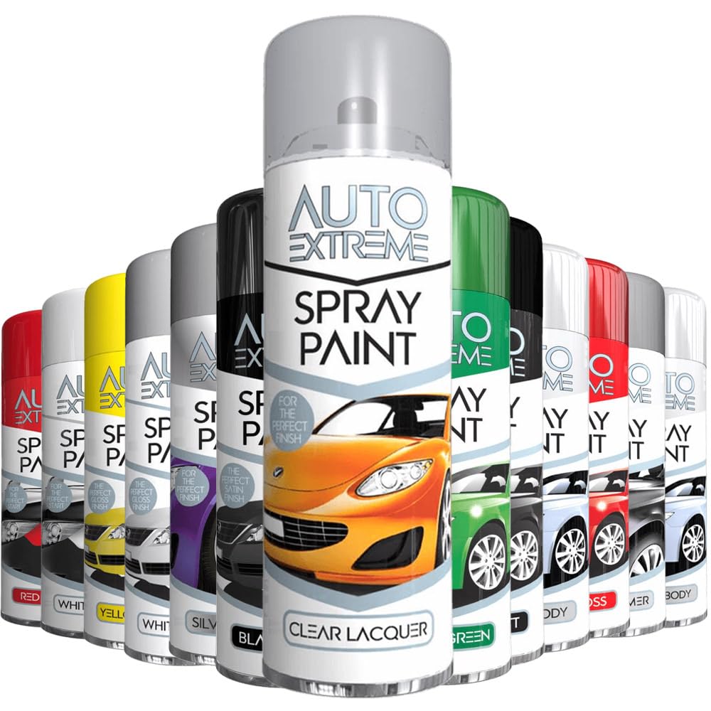 AlezyB - 1 x Auto Extreme Clear Lacquer Spray Paint 250ml Professional Quality, Perfect Finish Multipurpose Aerosol for Cars, Bikes,Vans, Metal - AX250-2