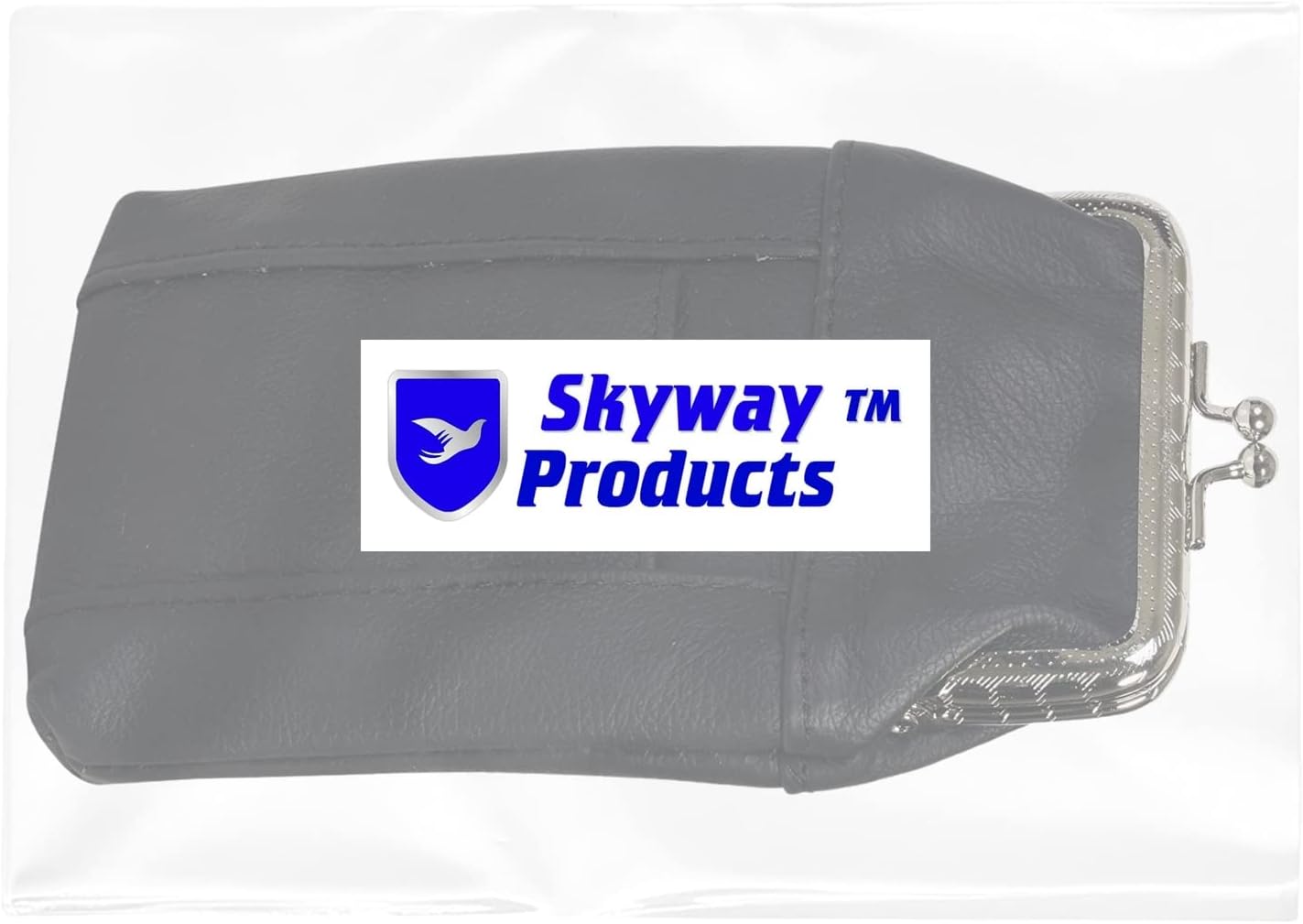 Skyway Kendrick Leather Cigarette Case with Lighter Pouch Pack Holder 100's 120's - Black