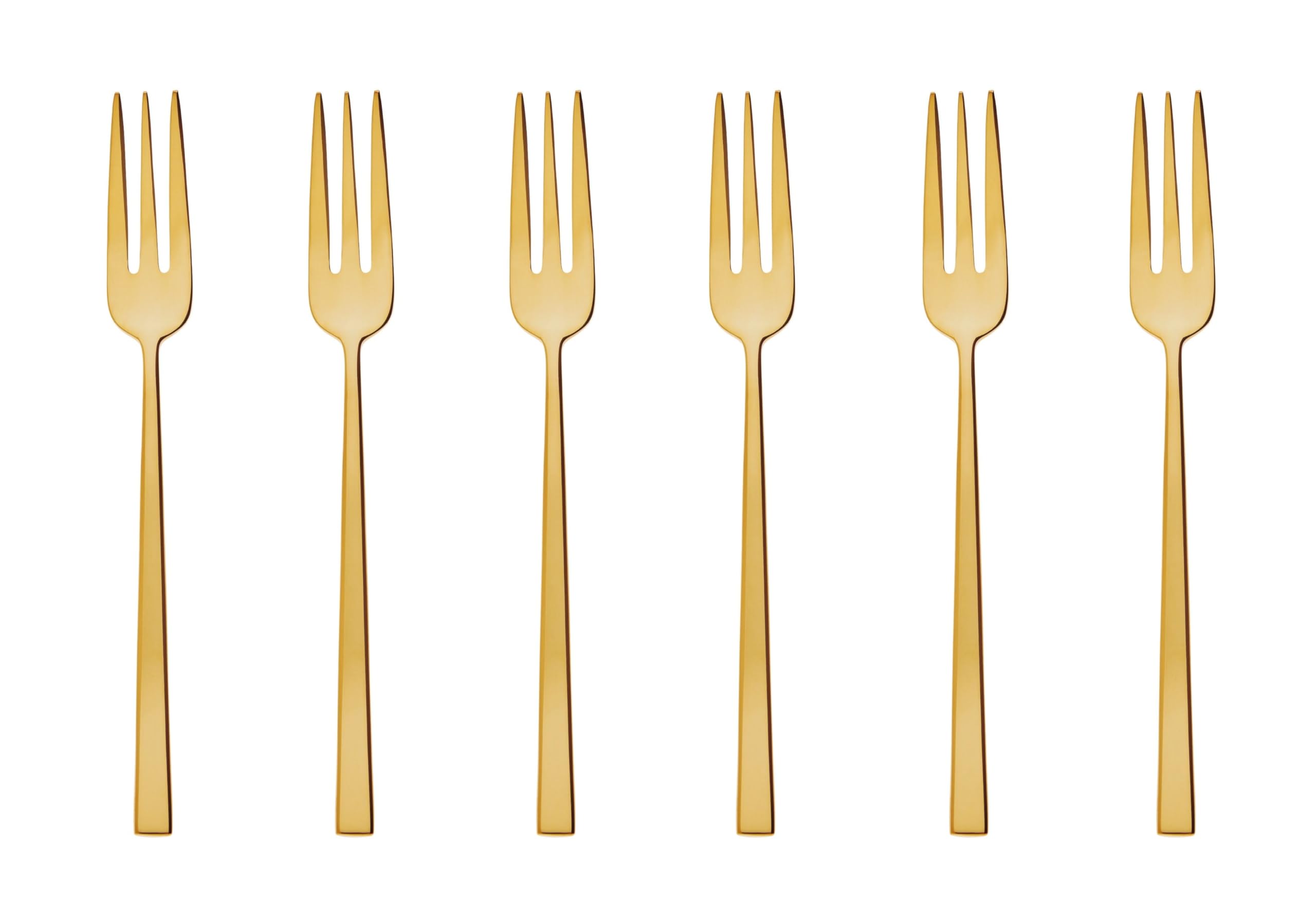 Sambonet - Confezione Regalo 6 Forchette Dolce Rock Pvd Gold