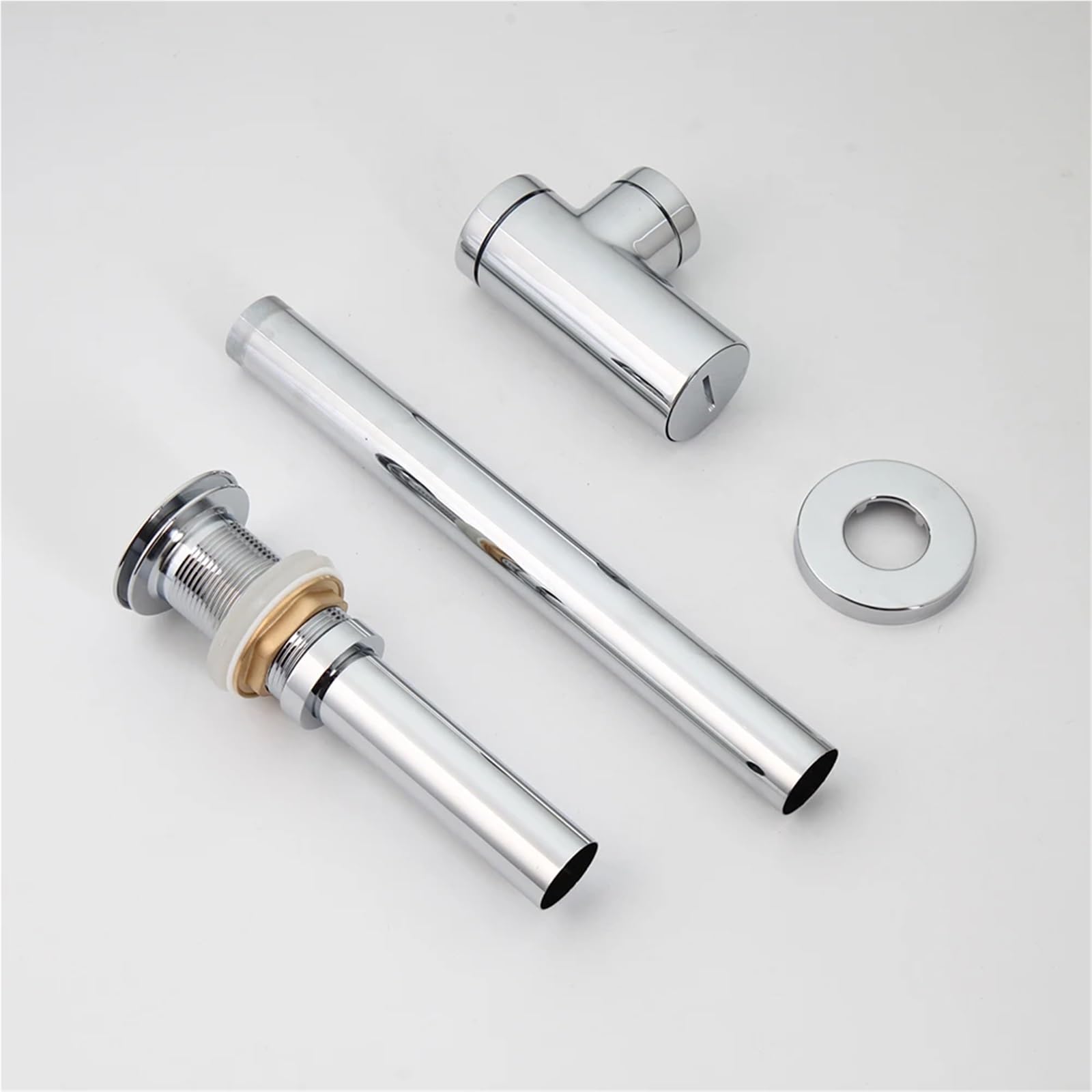 Siphon-Sets for Waschbecken und Abflüsse im Badezimmer für Waschbecken(Chrome No hole)
