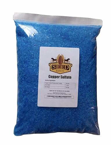 Sulfato de cobre pentahidrato 99.9% Cristales - 10 Lbs.