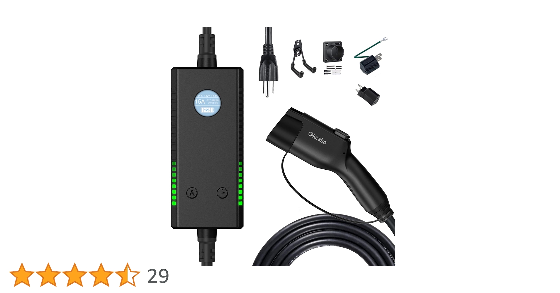 Amazon.co.jp: Qkcabo 100V-240V SAE J1772電気自動車 EV充電ケーブル