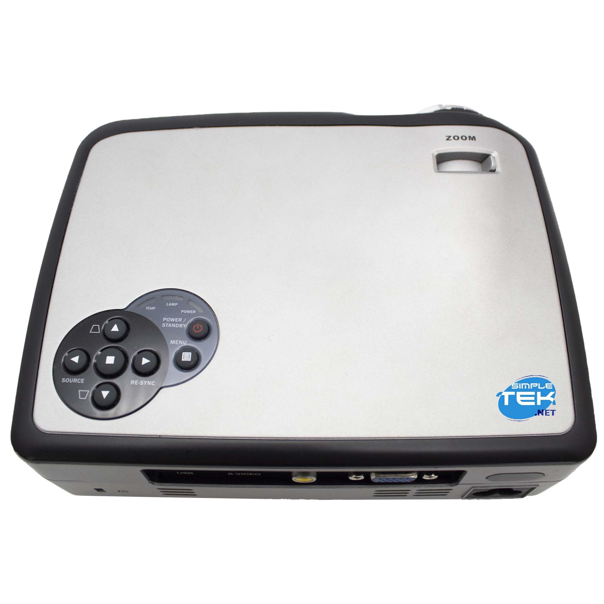 SIMPLETEK - EP729 Mini Proiettore DLP VGA RCA Videoproiettore Ultraportatile (Ricondizionato)