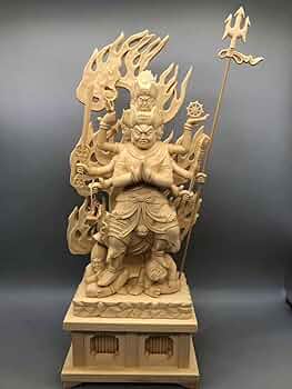 仏教工芸品　木彫仏像　最高級品　仏師手仕上げ品　大元帥明王立像 61Am8vzuD6L._UF350,350_QL50_.jpg