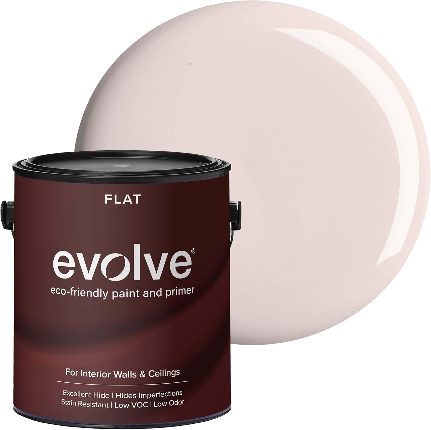 EVOLVE Interior Paint & Primer, Flat (Pale Pink), 1 Gallon