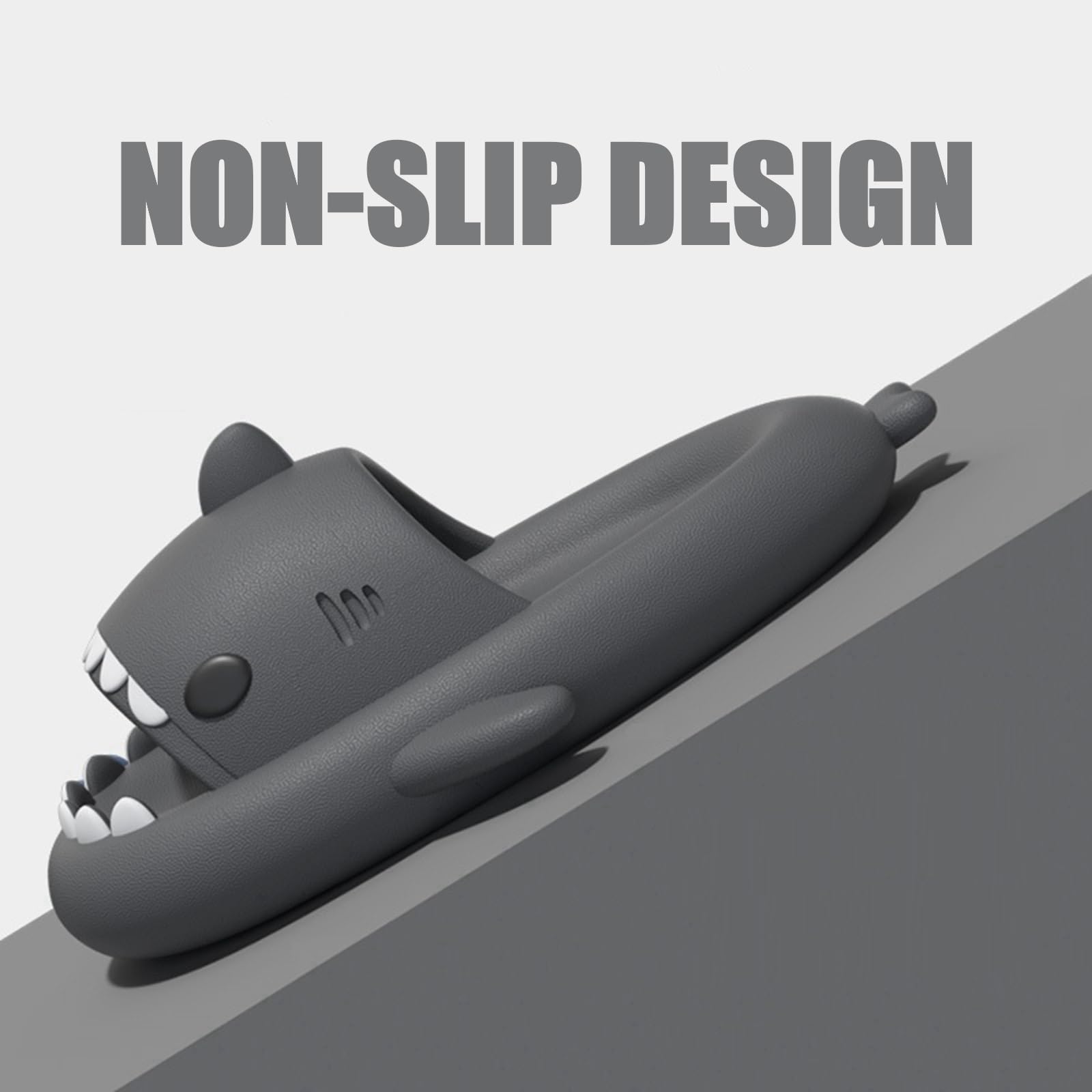 IDEINER Ciabatte Squalo Donna Uomo Nuvola Squali Pantofole Comode Sharky Scarpe Gomma Cloud Shark Slides Slippers Unisex Adulti Taglia EU 36-47