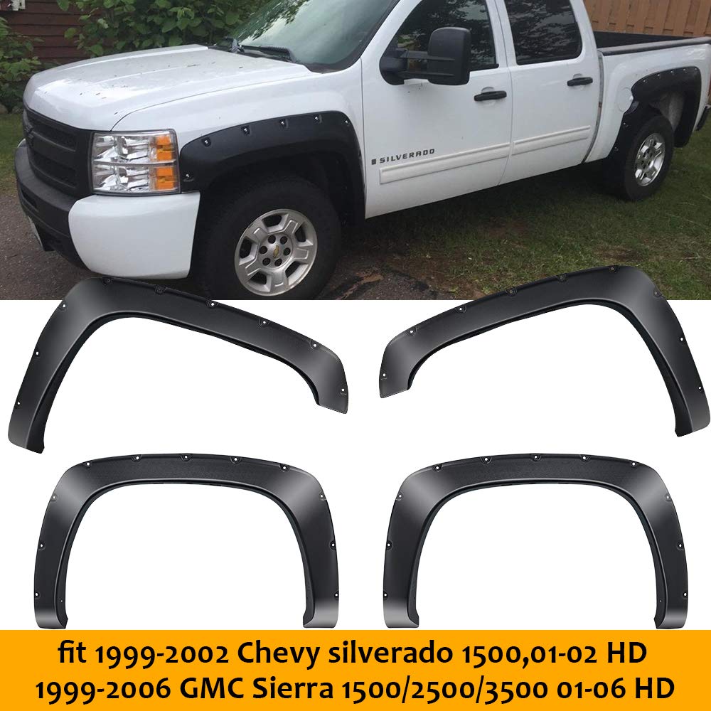Buy QuakeWorld Fender Flares For 19992002 Chevy silverado 1500, 19992006 GMC Sierra 1500/2500