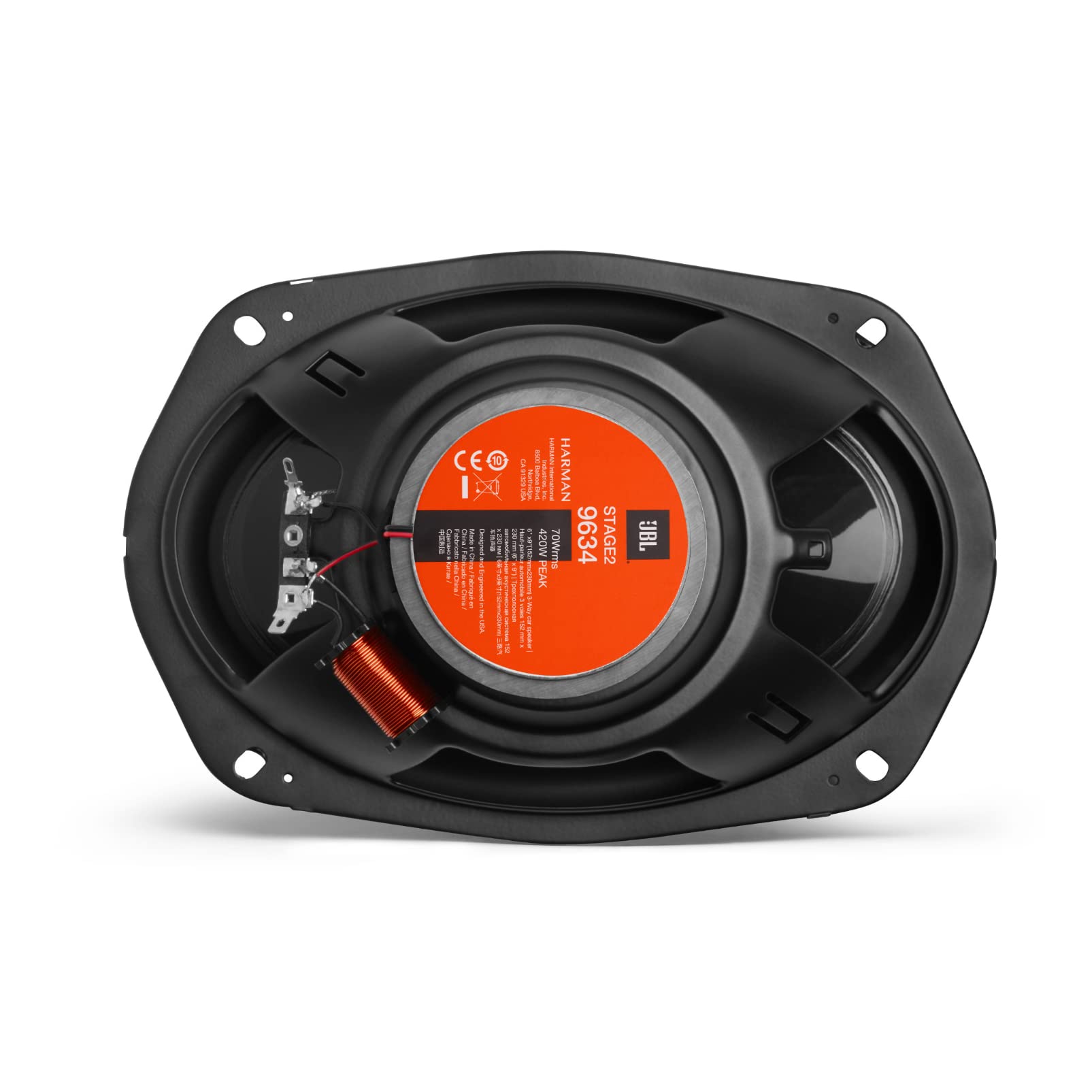 JBL STAGE2 9634 6x9インチ 3wayスピーカー JBL Stage2 9634 3-Way Car Audio Set by Harman Kardon - 420 Watt
