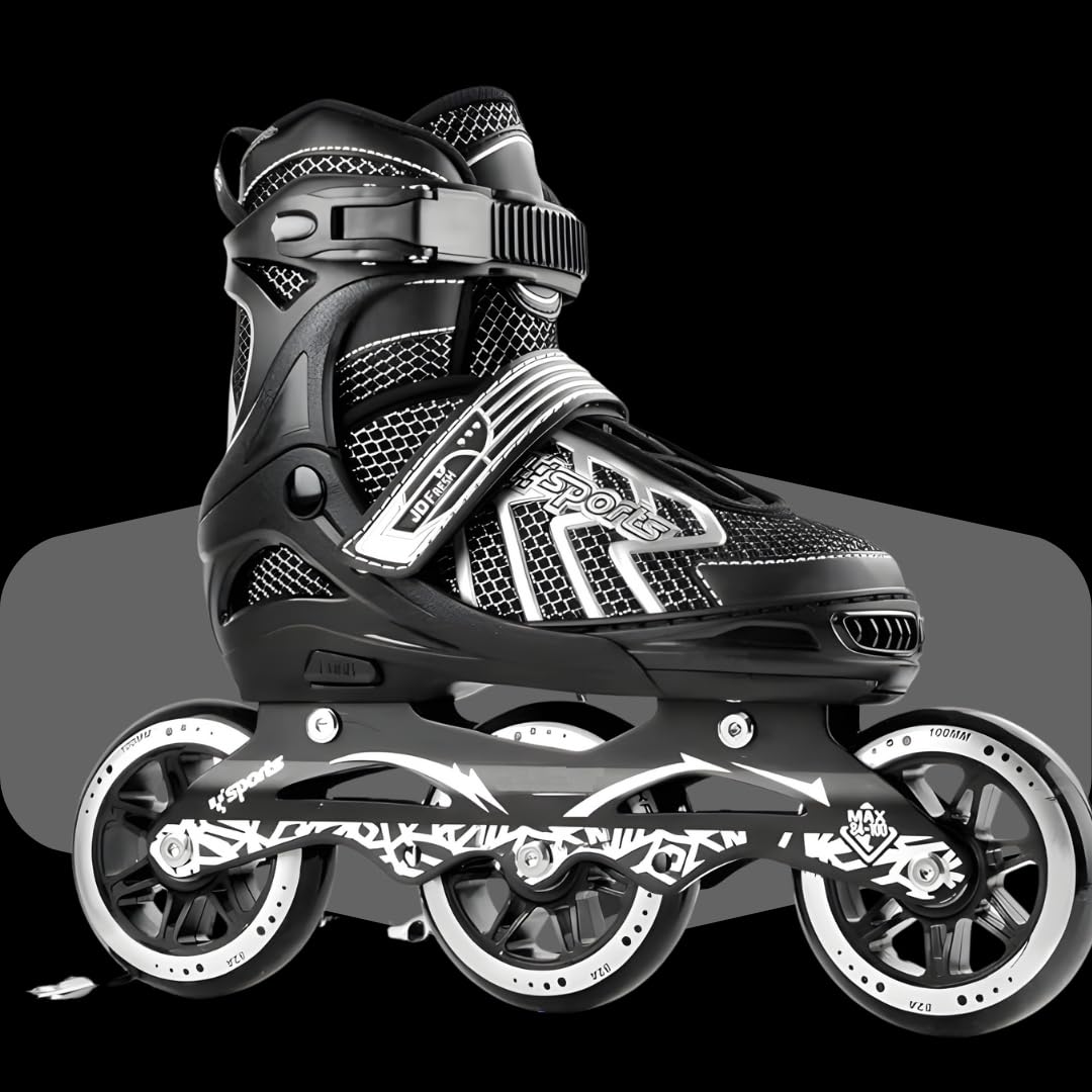 GDS Store 3 Wheel Inline Skates for Boys & Girls | Adjustable Roller Skates for Ages 6-14 with Comfortable, Secure Fit Wheels for Smooth Gliding & Outdoor Play (Silver). (B0CWGZDYLB) Amazon Price History, Amazon Price Tracker