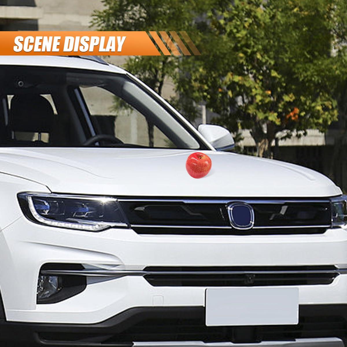 Car Dashboard Decorations Funny Center Console Ornament Fruit Themed Dashboard Accessories Cute Car Accessories for Women Men Fits — view 3