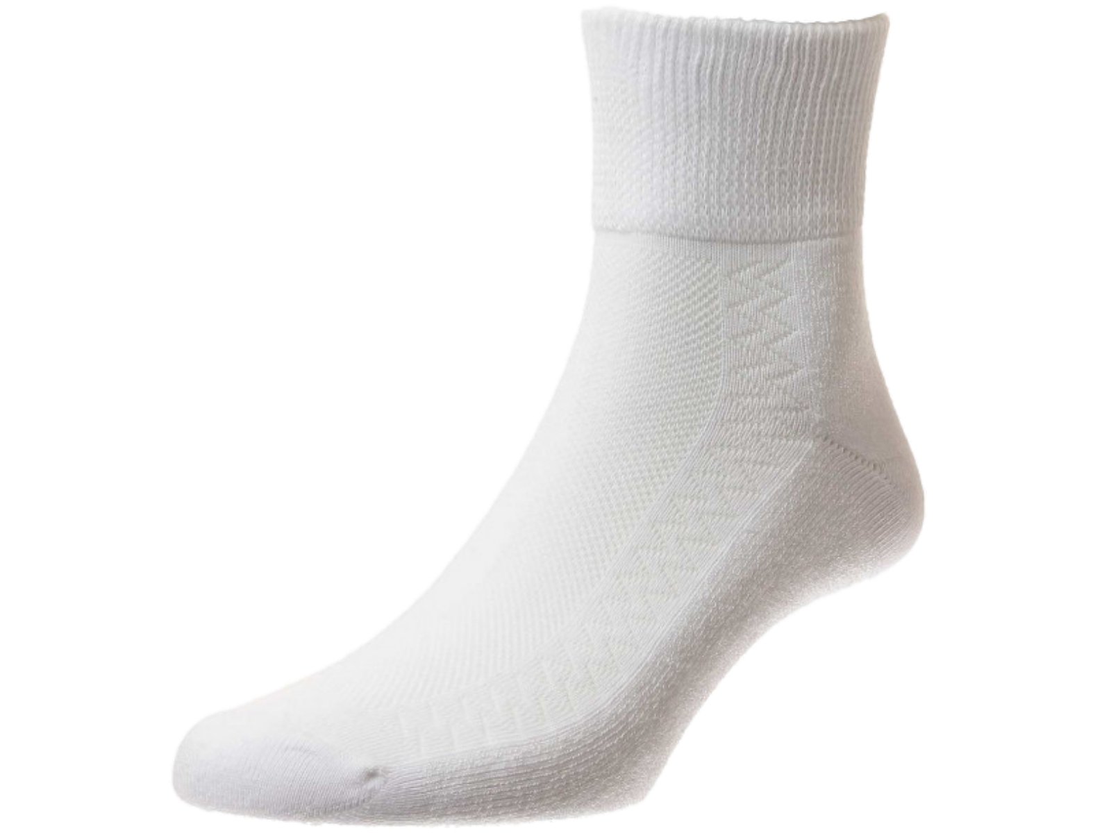 Hj Hall Men's White Hj1361 Diabetic Low-Rise Cotton Blend Socks/Uk 6-11 Eur 39-45 (White)