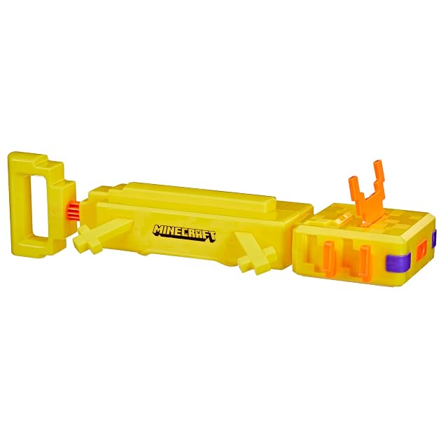Nerf Super Soaker Minecraft Axolotl Water Blaster, Minecraft Axolotl Mob Design, zabawka wodna na zewnątrz, gry na świeżym powietrzu dla dzieci