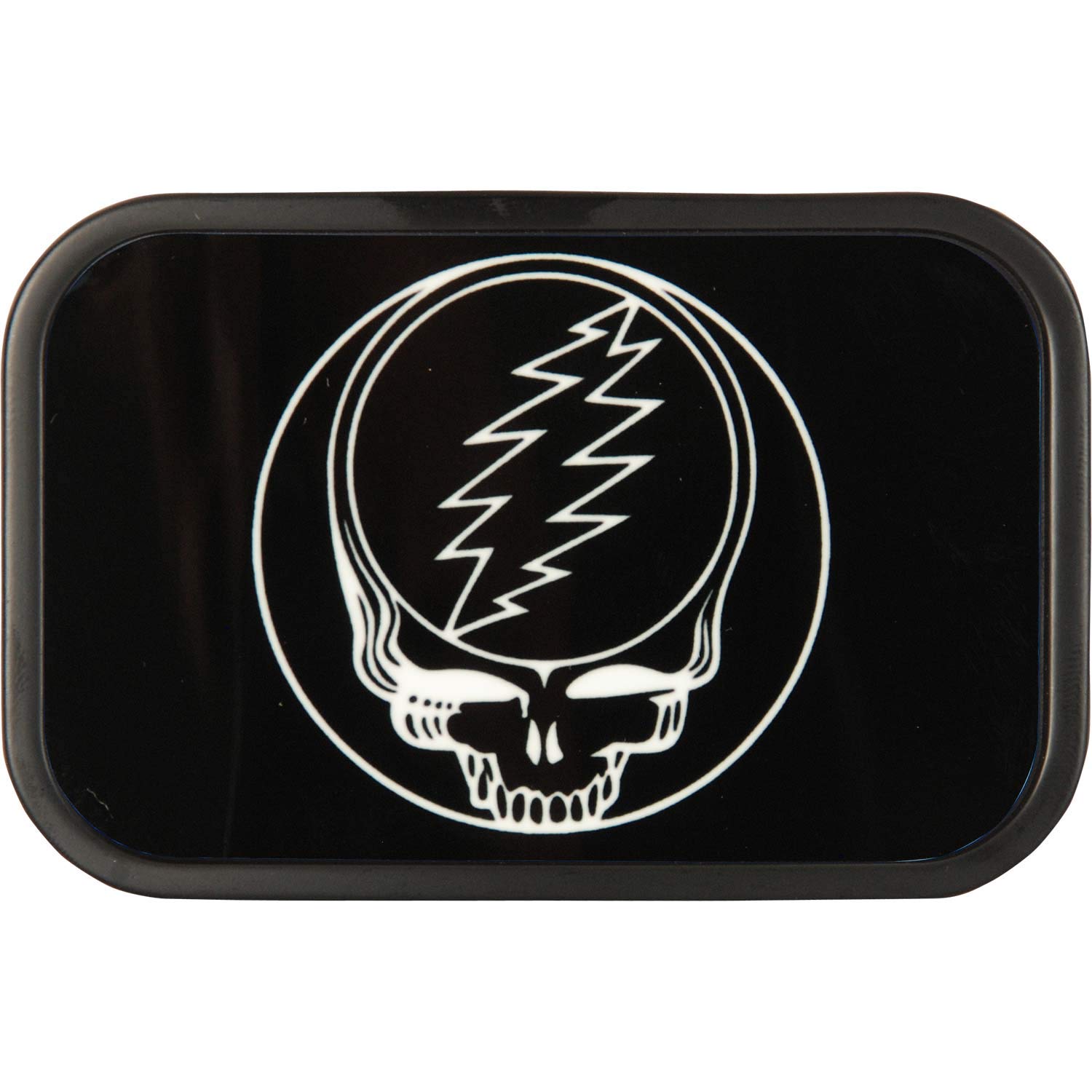 Belt Buckle Steal Your Face Black White Rectangle 3.5 Inches by 2.5 Inches
