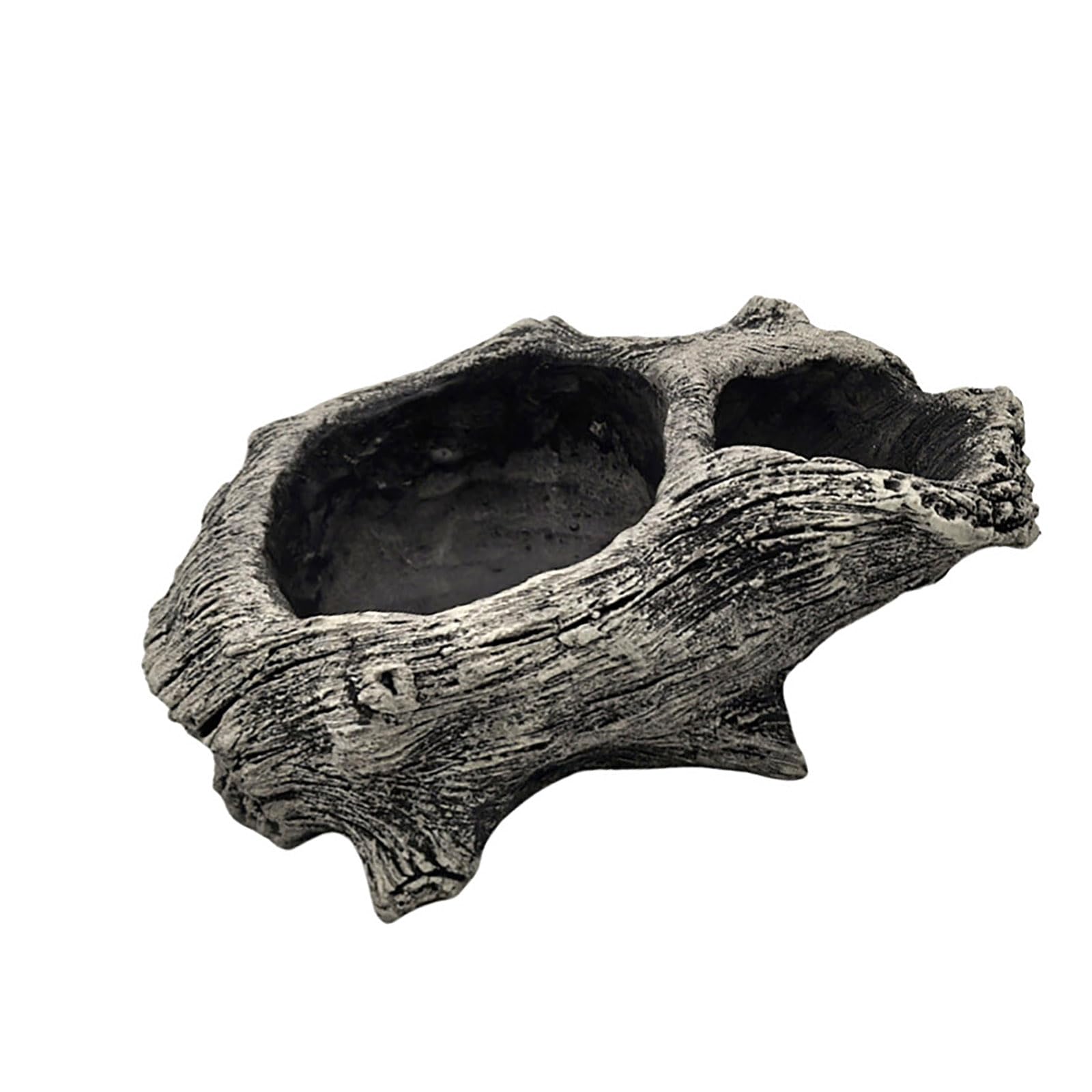 RAFGALDEX Concrete Cement Planter Flowerpots for Living Space Balcony Garden Succulents Bonsais Display Creative Decoration Driftwoods Stumps Planter