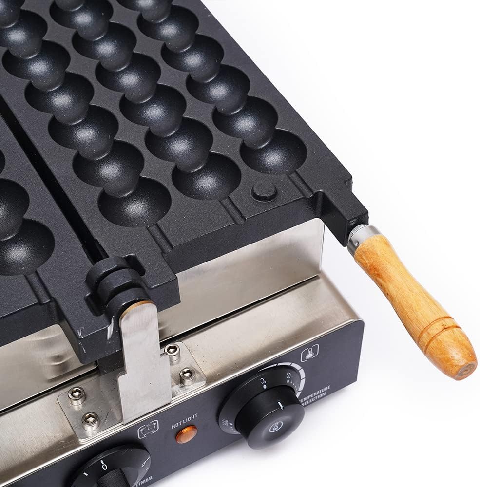 Commercial Waffle Maker Electric Pancake Maker Non-stick Stainless Steel Waffle Making Machine Double Sided Pancake Baker with Temp and Time Control for Home Restaurant