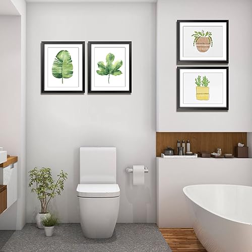 Miniatura 2 de Giftgarden - Portarretratos de 20 x 25 cm, paquete de 4, color dorado, de madera rústica, con paspartú, para pared o mesa