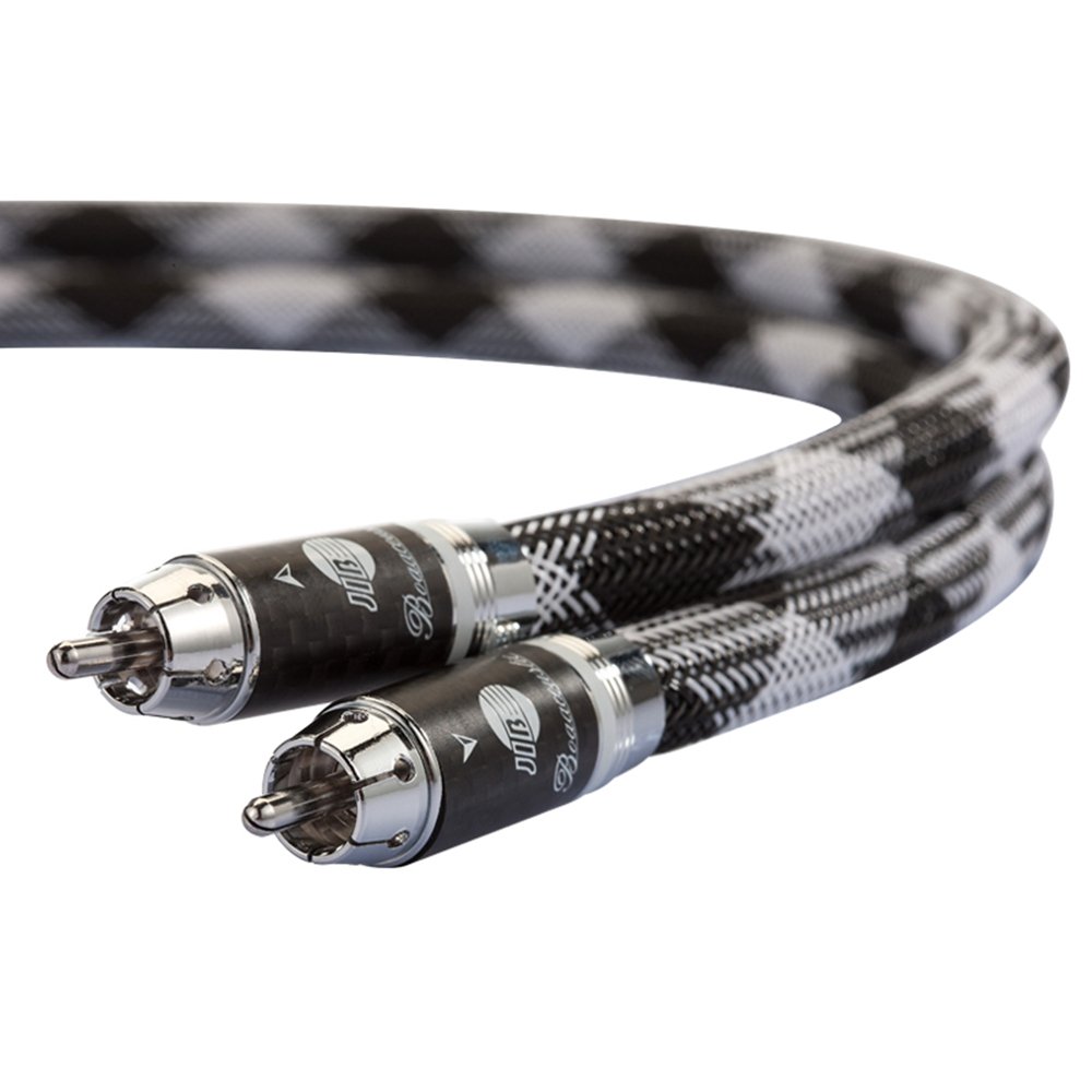 Fiocco HF001ASC argento Radon Baoaco Ustic 10 millimetri cavo coassiale RCA maschio 2M