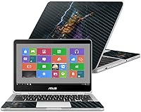 Vista 109 de MightySkins - Skin de fibra de carbono para cámara Blink XT para exteriores, chips dorados, acabado de fibra de carbono texturizado, protector