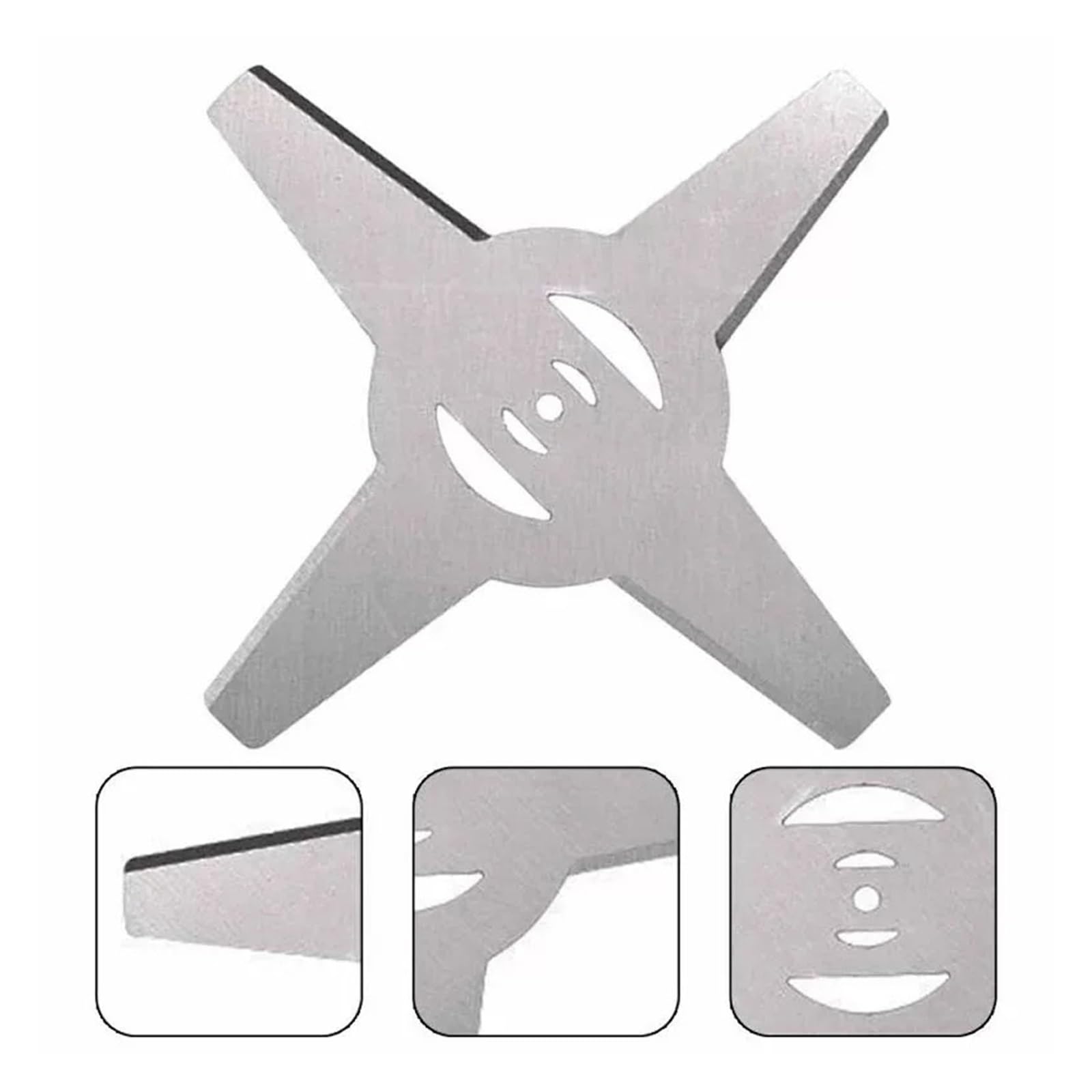 Lama for Tosaerba, Lame for Decespugliatore In Metallo Da 3/4 Denti