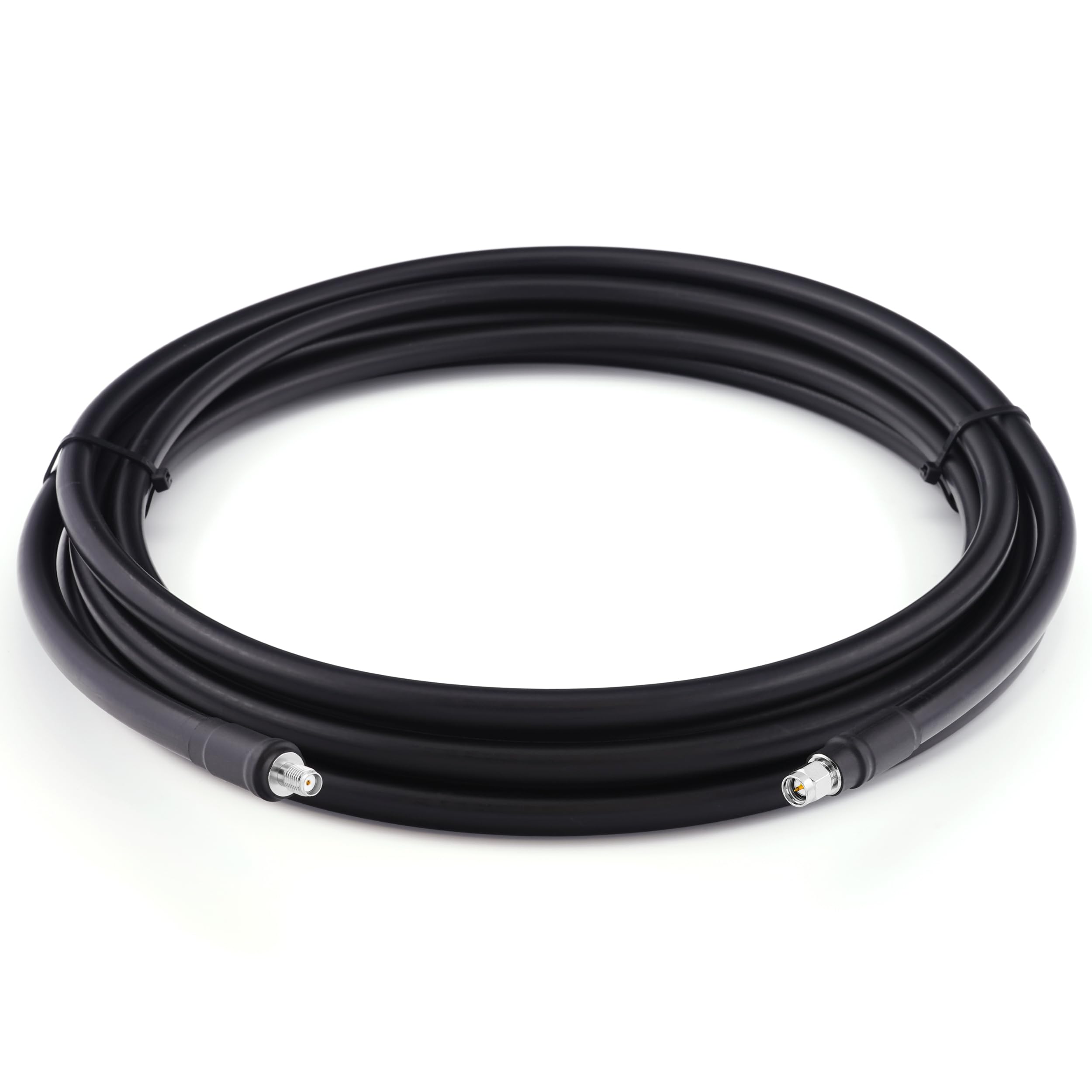 20m SMA Stecker auf SMA Buchse Antennenkabel – 8D-FB Ultra-Verlustarmes Ø11.1mm Verlängerungskabel (50 Ohm) – für LTE CDMA GSM DCS 3G 4G 5G Signalverstärker/WLAN-Router/Ham/ADS-B/GPS/RF-Radio
