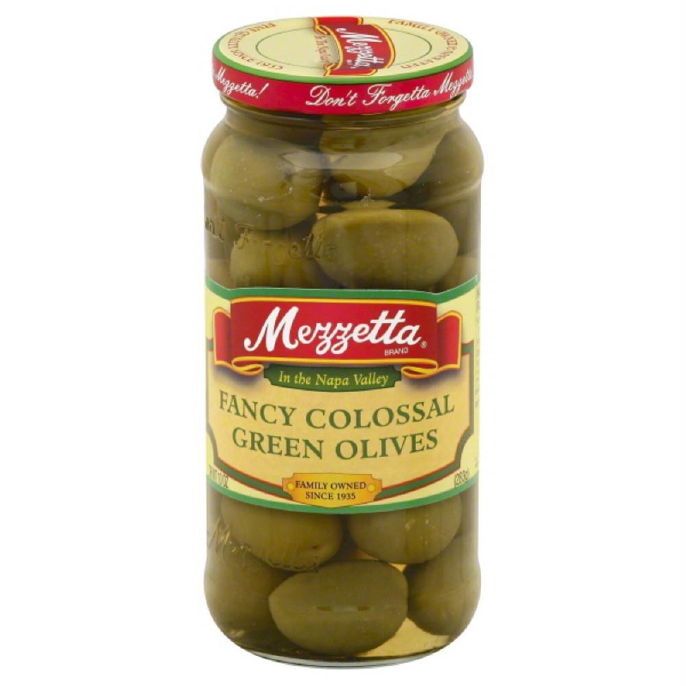 Mezzetta Whole Fancy Colossal Green Olives, 10 Oz