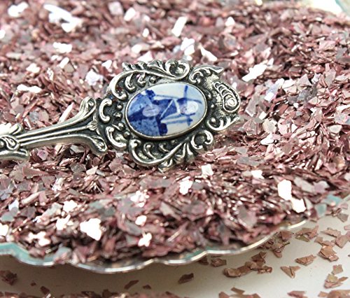 Meyer Imports Crushed Glass Glitter For Arts And Crafts - Broken Glass German Glitter For Resin Craft Art/Tumblers/Nail Art/Diy Jewelry Making Decoration - 1 Oz Jar - Pink Silver #TOP5