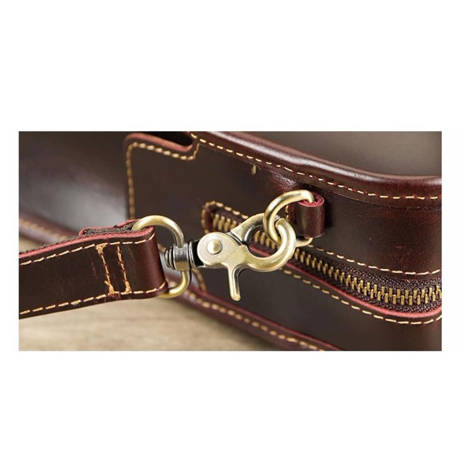 Borsa a tracolla in pelle per uomo 15 pollici Laptop Crossbody