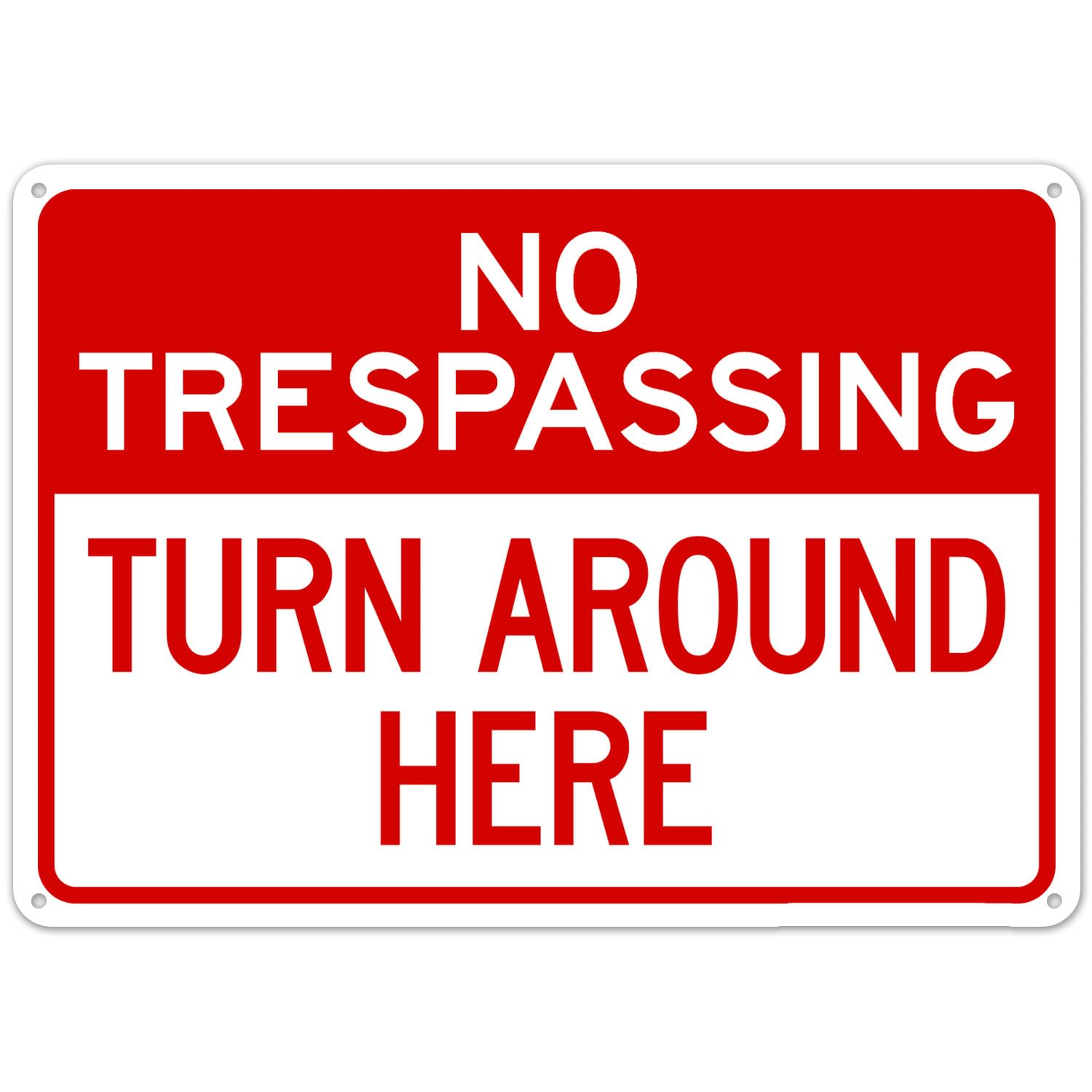 Private Territory No Entry Turn Back Metal Warning Sign Yard Boundary Sign 8x12 Inch