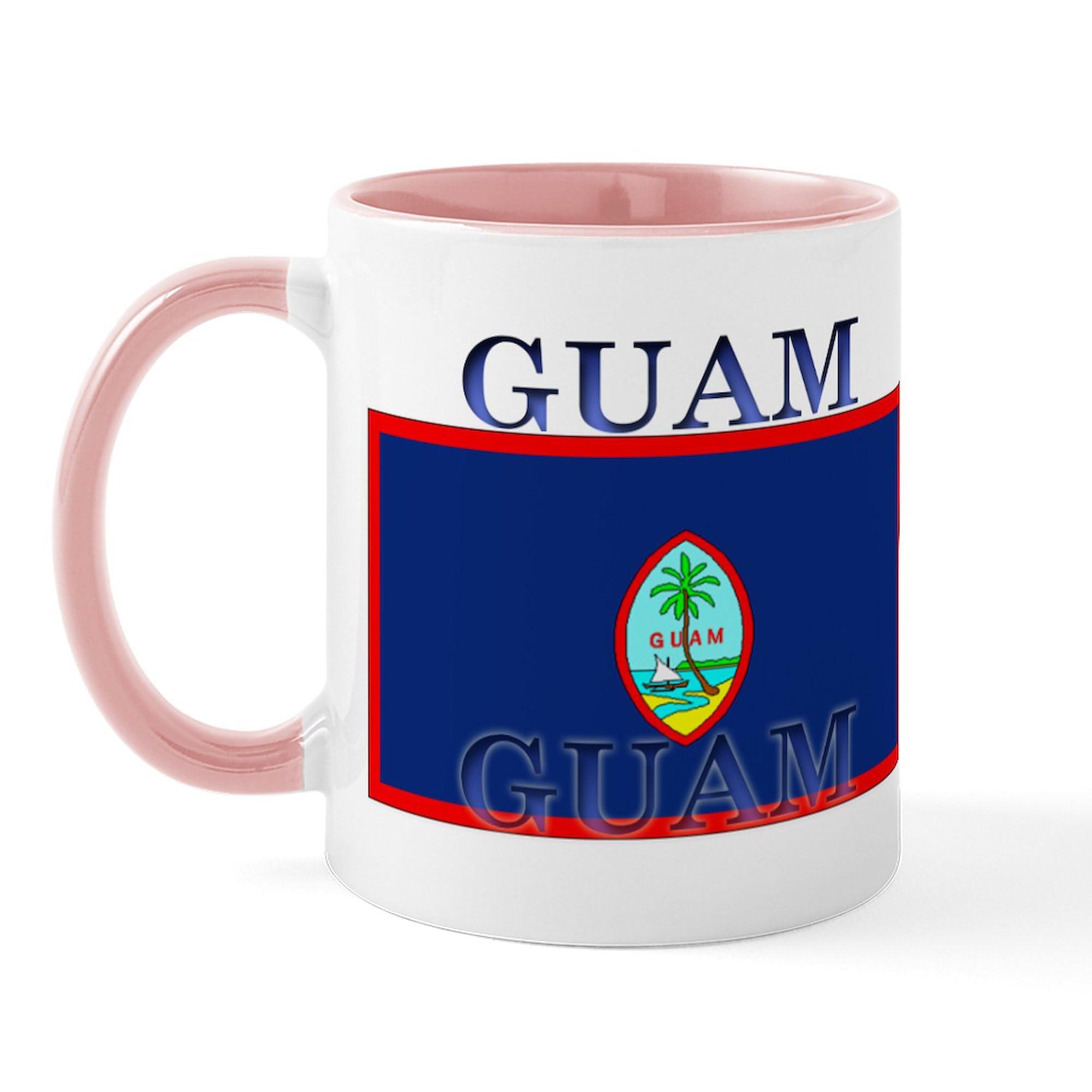 CafePress Guam Guaminian Flag Mug 11 oz (325 ml) Ceramic Coffee Mug