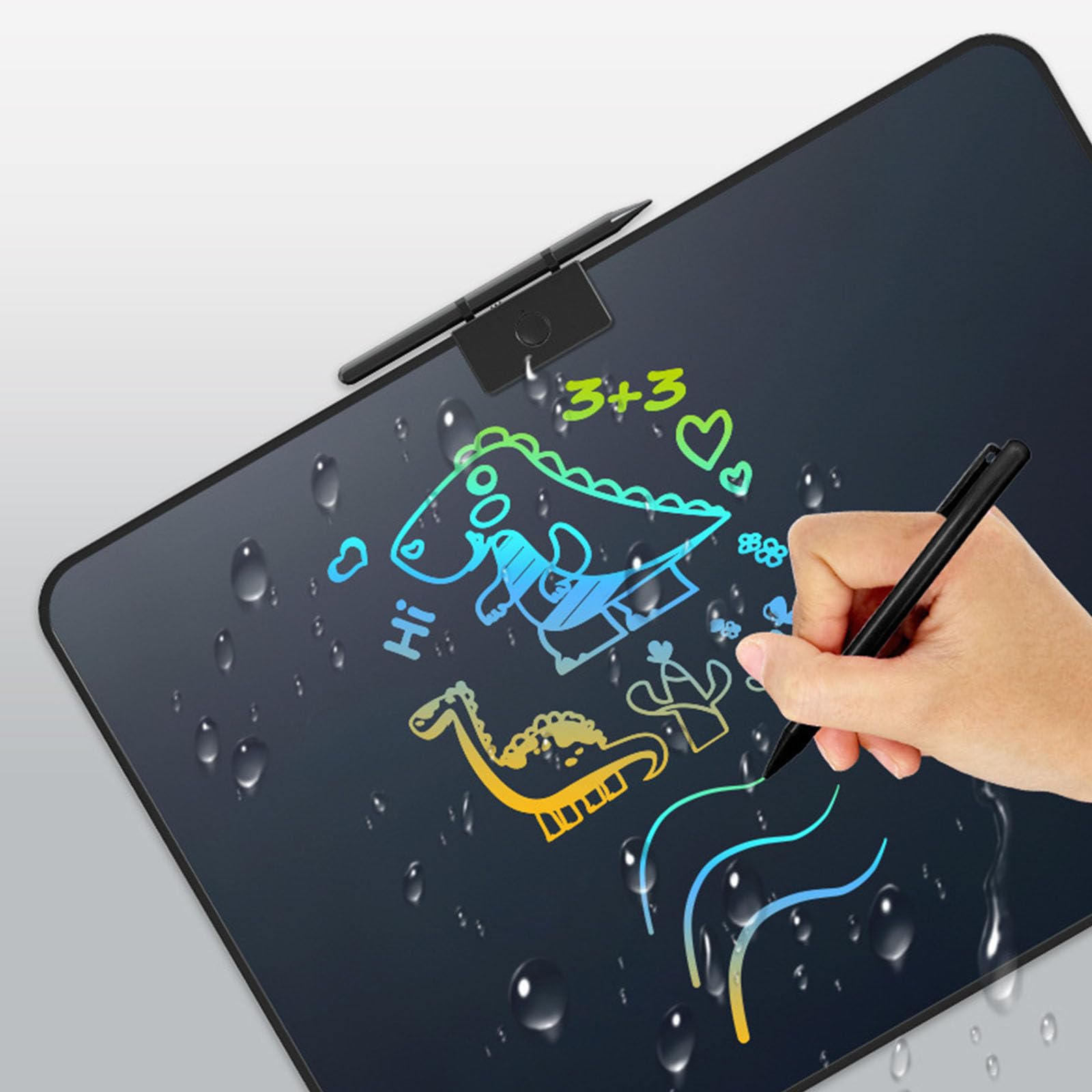 Tavoletta grafica ricaricabile per bambini, schermo LCD da 16, 5 pollici, tavoletta grafica portatile con pulsante cancellazione, per scarabocchi, tavoletta grafica LCD, giocattolo educativo