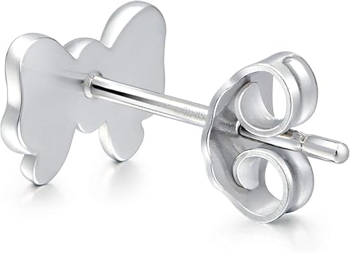 Vista 4 de Chow Sang Sang 950 Platinum Star Single Stud Earring para Mujer 89813E, Metal, No es una piedra preciosa