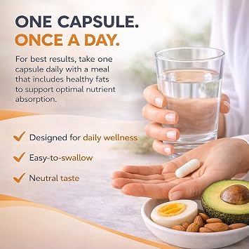D3K2 Enhanced with Calcium & BioPerine - 5000 IU Vitamin D3 + 100 mcg Vitamin K2 MK-7 - Once-Daily Formula, 60 Capsules