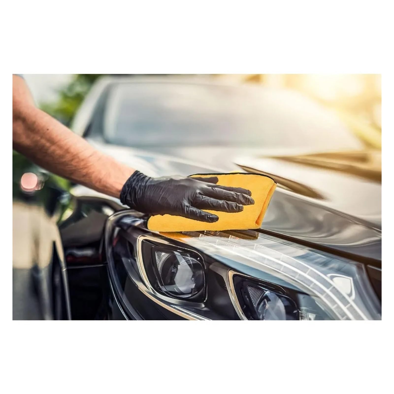 Professionelle Mikrofasertücher for das Auto, weich und saugfähig, for Detaillierung und Reinigung(6pcs)