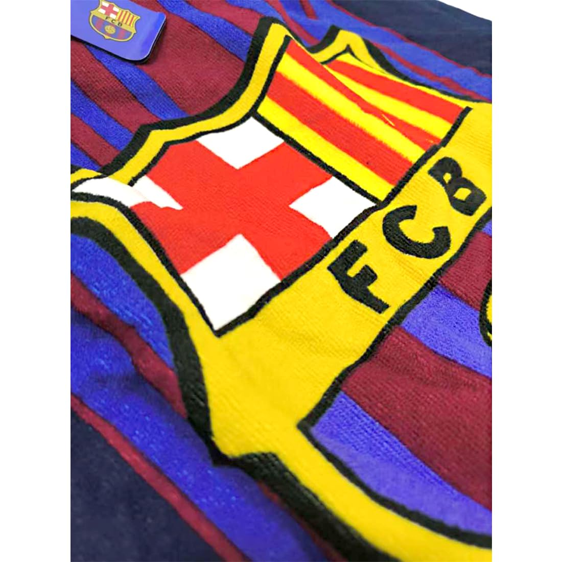 Toalla de Playa Poncho Barcelona, Regalos Fútbol para Aficionados