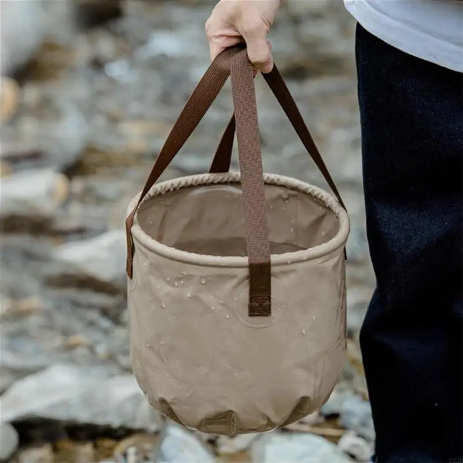 Camping-Klappeimer, rund, auslaufsicher, 10/20 l