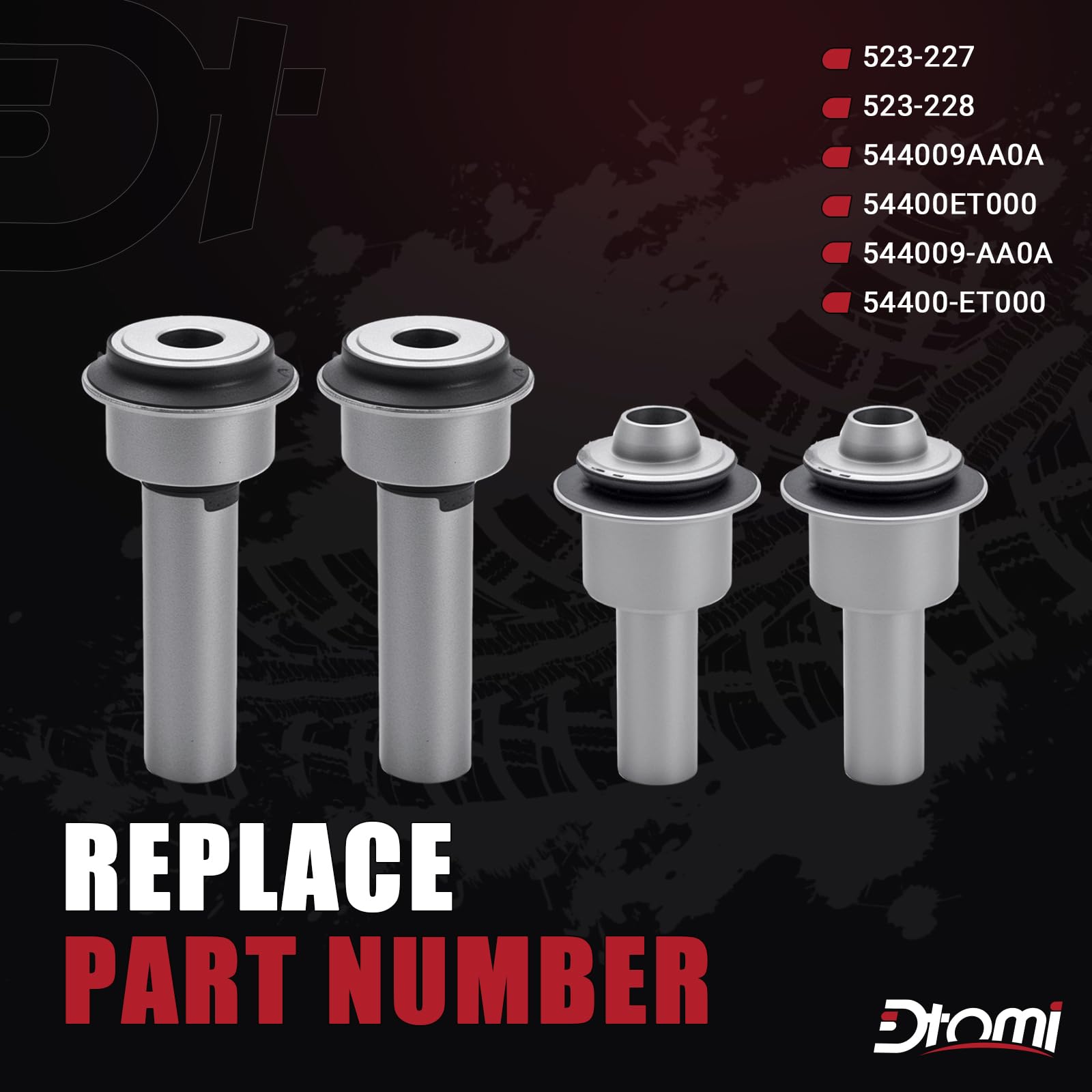 Engine Cradle Subframe Bushing Set Compatible with Nissan Vehicle