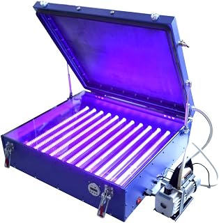 TECHTONGDA Vacuum UV Exposure Unit Screen Printing Plate Making with 12 LED Tubes for 22 x 24inch Frame Exposing Area 24 x 26inch