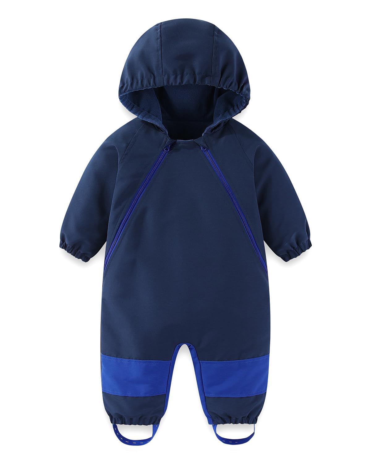 JiAmy Baby Softshell Overall für Herbst & Mildes Winterwetter | Leicht, Winddicht & Wasserabweisend, Fleecegefütterter Einteiler | 9 Monate–5 Jahre