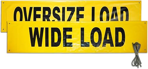 ANLULOAD - Pancarta de carga de 18 x 84 pulgadas de ancho con ojales de latón reversible, paquete de 2