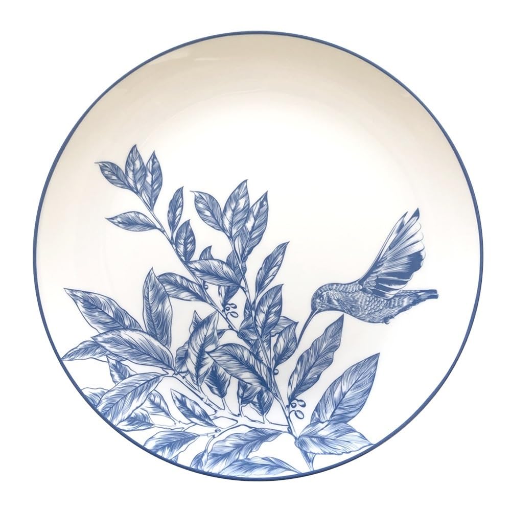 Talerze do makaronu, ceramiczne talerze deserowe zastawa stołowa ręcznie malowane talerze vintage niebieskie kreatywne talerze ceramiczne jedzenie zdjęcie zastawa stołowa 4-częściowy zestaw