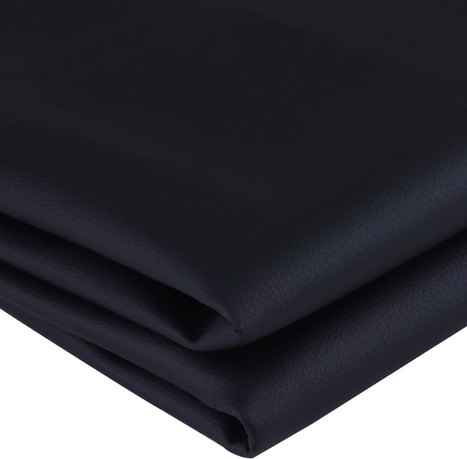 Black Marine Vinyl Upholstery Faux Leather Sheets 54x36 Marine Vinyl Fabric Waterproof Durable,Suitable for Home Decoration and DIY Hand Sewing Projects (Black, 1 Yard 54X36) product image