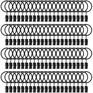 84 Pack Curtain Rings with Clips 1.26