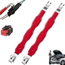 2Pcs Automotive Electrical Terminal Connector Separator Removal Tool, Handy Plug Connector Disconnect Tool, Universal Electrical Tools with Comfort Grip for Cars, Trucks, and SUVs Red