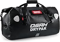 Vista 22 de Waterproof Duffel Bag - Motorcycle Dry Bag Tail Bag with Large Storage Space, Waterproof Luggage Duffle Bags with Outer Mesh Zipper Pocket for Oliva