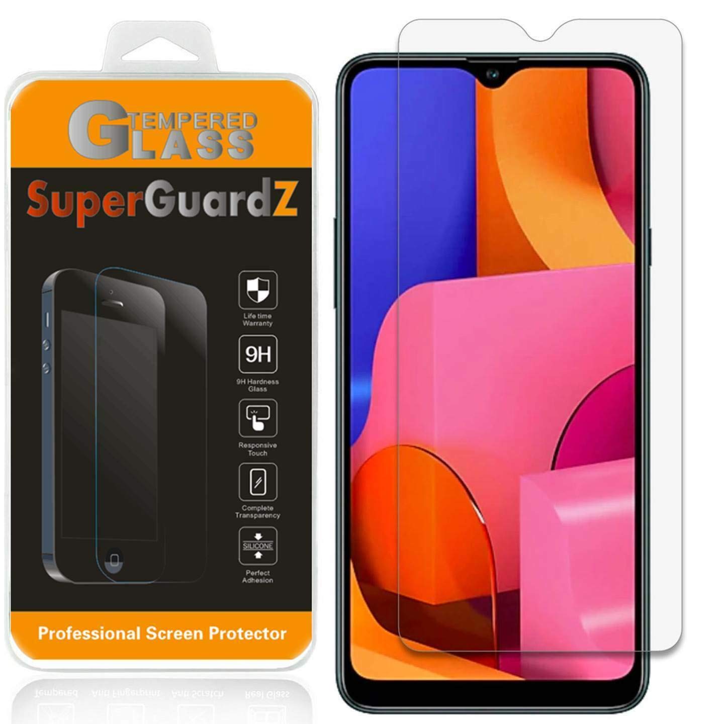 [3-Pack] for Samsung Galaxy A01 Screen Protector Tempered Glass, SuperGuardZ, 9H, 0.3mm, Anti-Scratch, Anti-Bubble, Anti-Fingerprint [Lifetime Replacement]